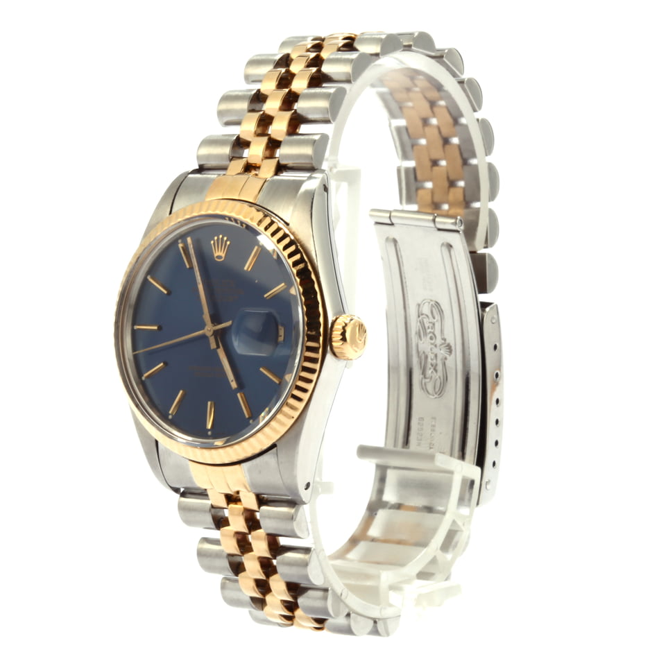 Pre-Owned Rolex Datejust 16013 Two Tone Blue Dial