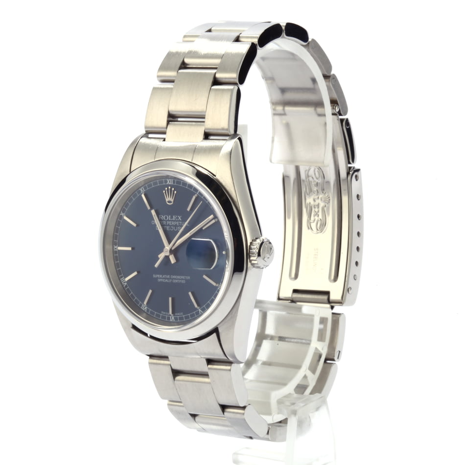 Pre Owned Rolex Datejust 16200 Blue Dial