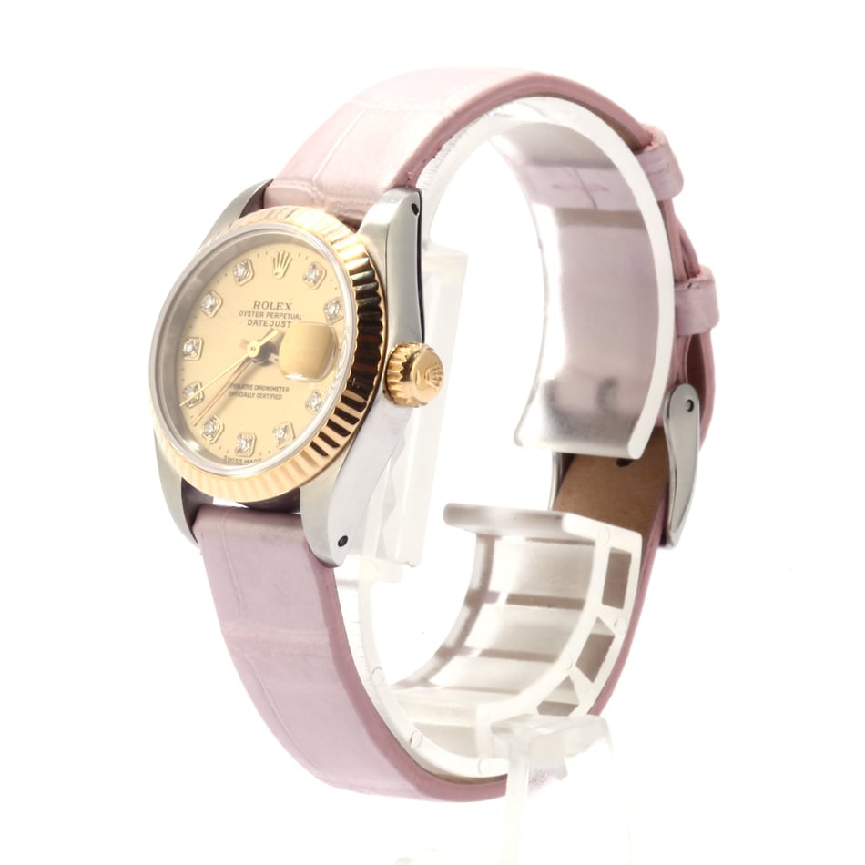 PreOwned Rolex Datejust 69173 Two Tone Diamond Dial