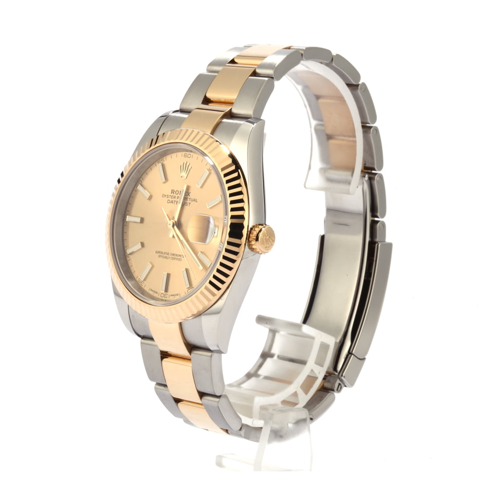Rolex Datejust 41 Ref 126333 Two Tone with Champagne Dial