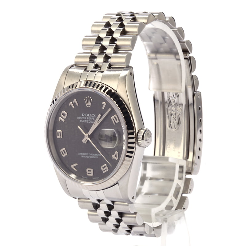 Pre-Owned Rolex Datejust 16234 Black Jubilee Dial T