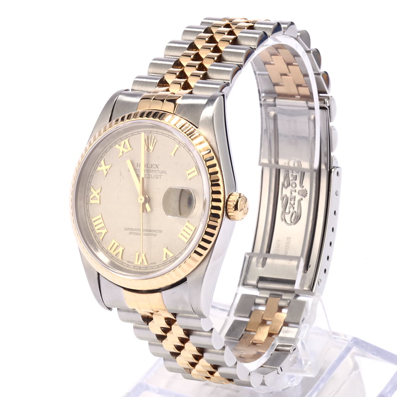 Pre Owned Rolex Datejust 16233 Ivory Pyramid