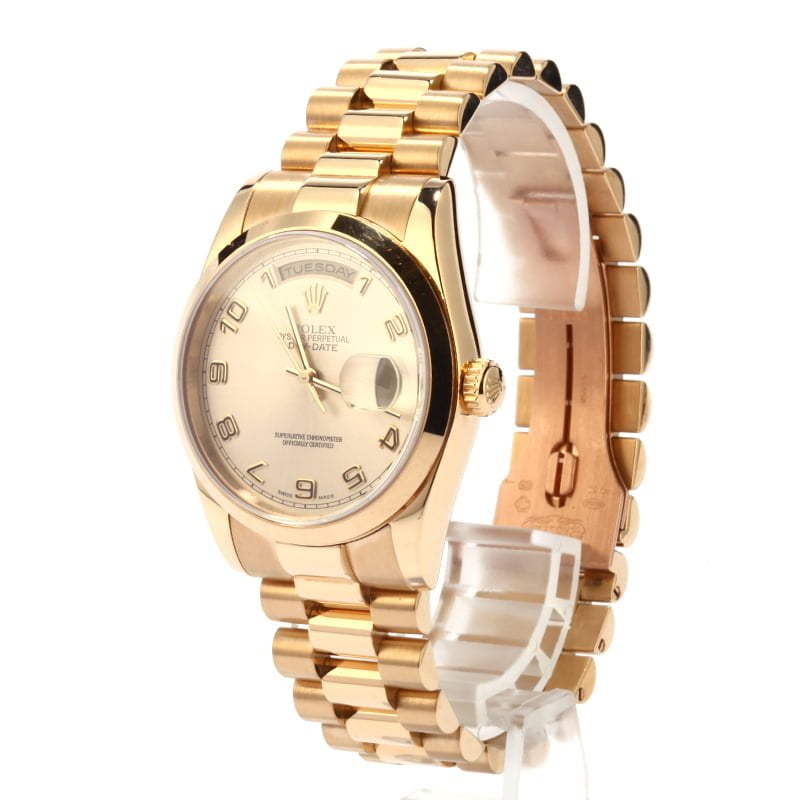Men's Rolex President Gold Day-Date 118208 Pre-Owned
