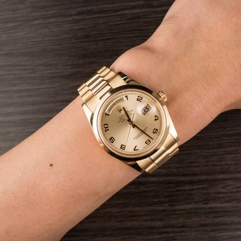 Men's Rolex President Gold Day-Date 118208 Pre-Owned