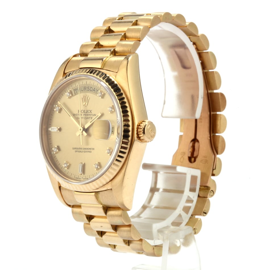 Pre Owned Rolex President 18038 Diamond Dial