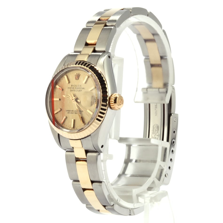 Pre Owned Rolex Datejust 6917 Two Tone Oyster Champagne Dial