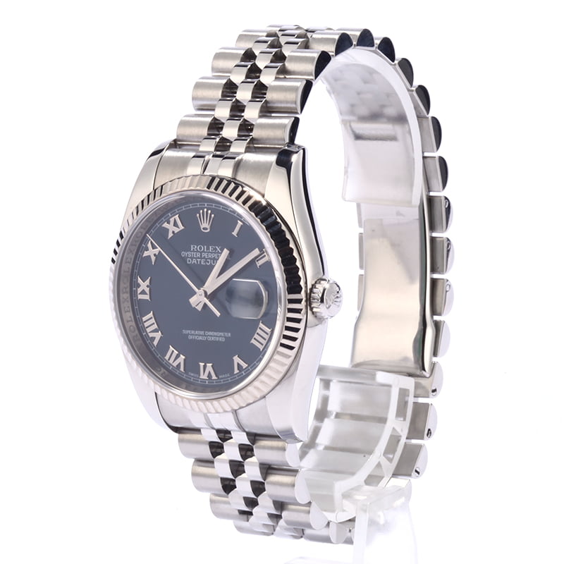 Used Rolex Datejust 116234 Blue Roman Dial