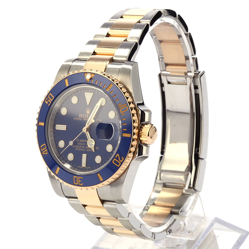 Pre Owned Rolex Ceramic Submariner 116613 Two Tone