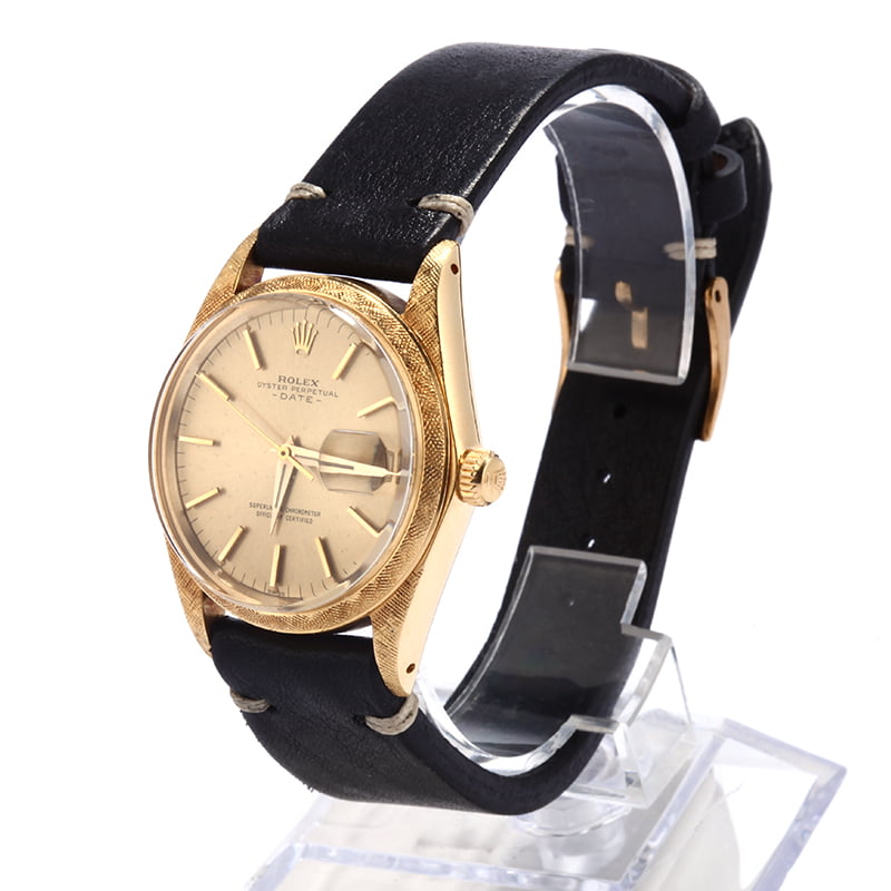 Vintage Rolex Date 1502 Florentine Finish