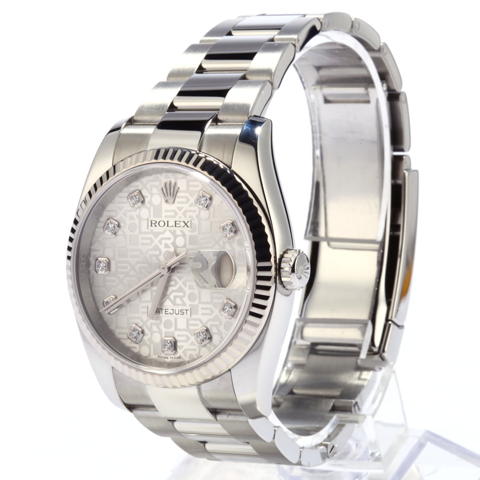Pre Owned Rolex Datejust 116234 Silver Jubilee Dial