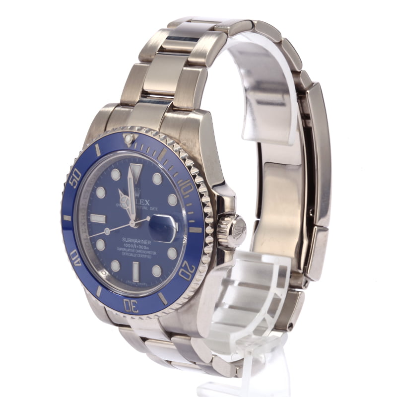 Pre Owned Rolex Submariner 116619 Ceramic Blue Bezel