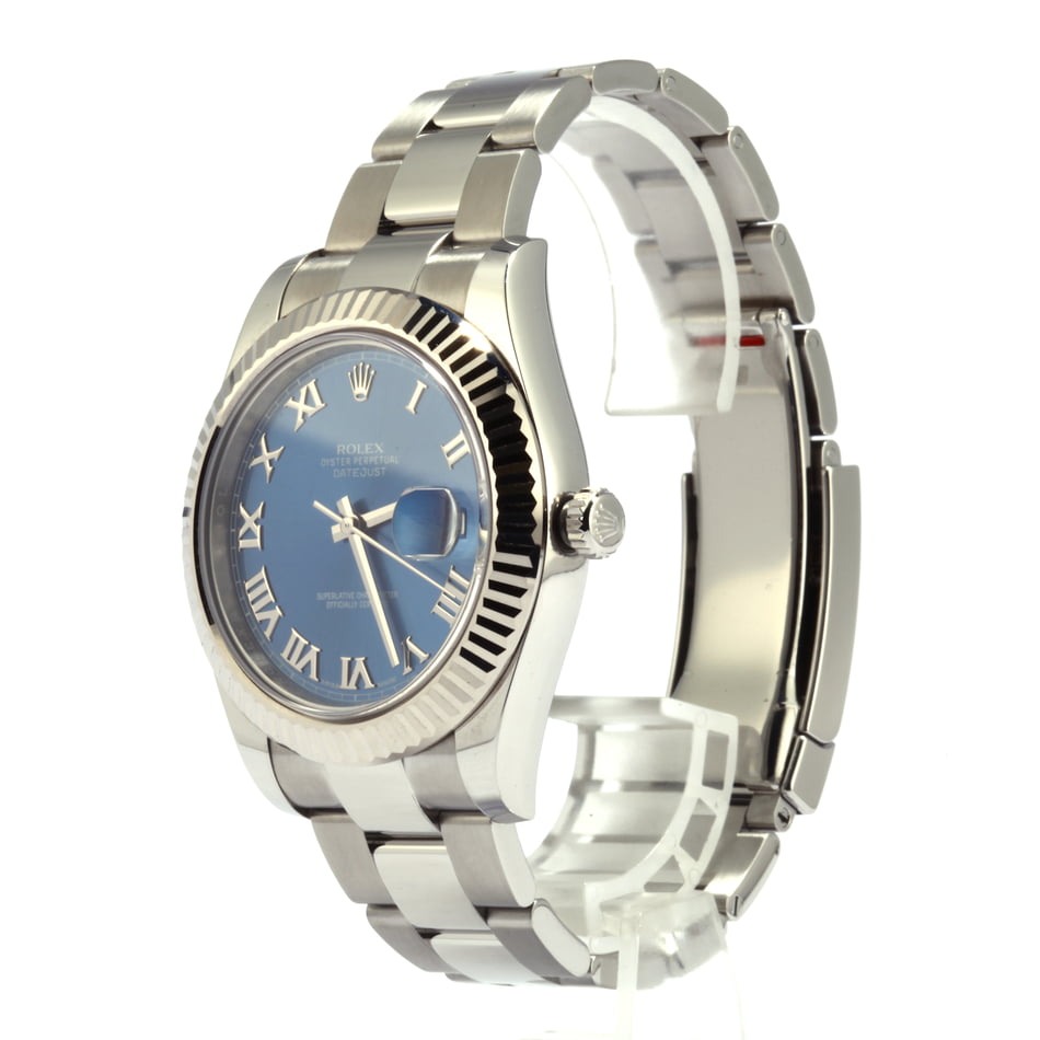 Used Rolex Datejust 116334 Blue Roman