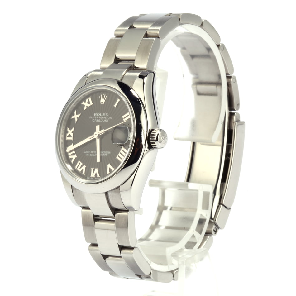 Pre Owned Rolex Mid-Size DateJust 178240 Black Dial