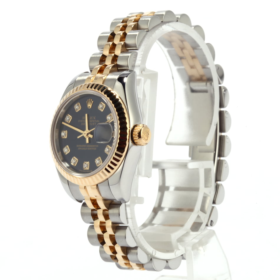 Pre Owned Rolex Lady-Datejust 179173 Blue Diamond Dial