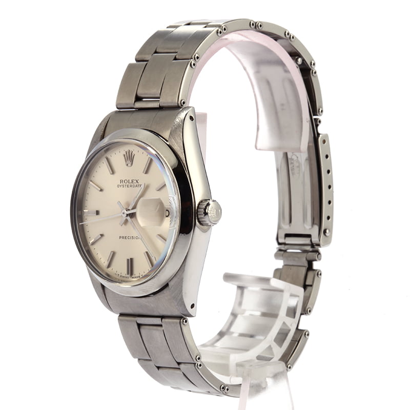Pre Owned Rolex Oysterdate 6694 Silver Index T