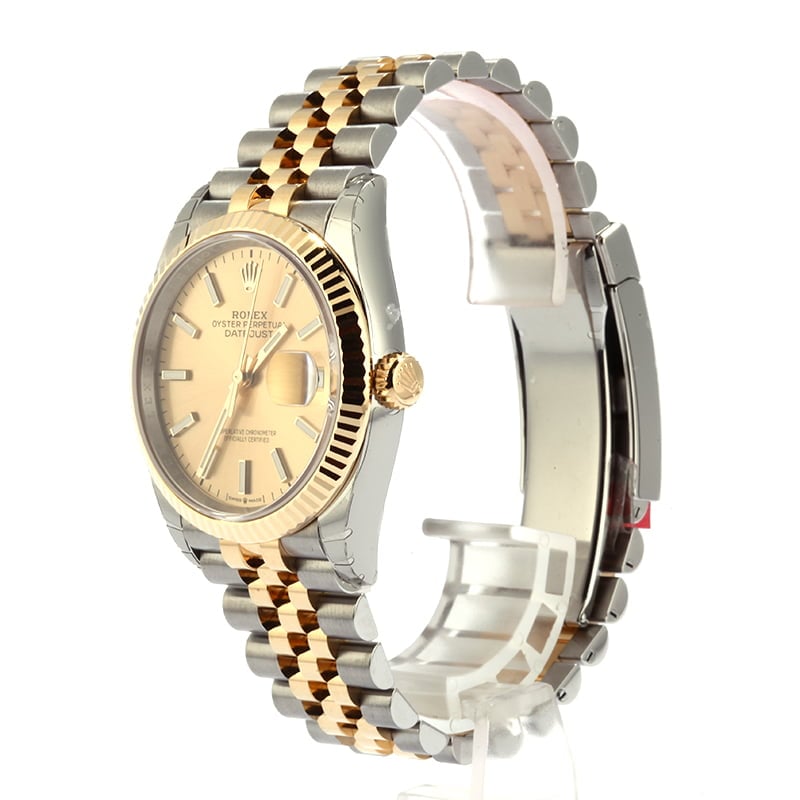 Unworn Rolex Datejust 126233 Champagne Luminous Dial