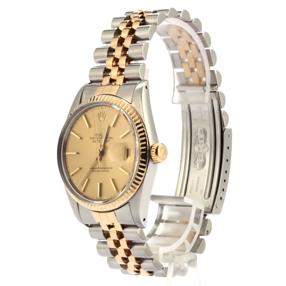 Pre-Owned Rolex Datejust 16013 Jubilee Bracelet Champagne Index Dial