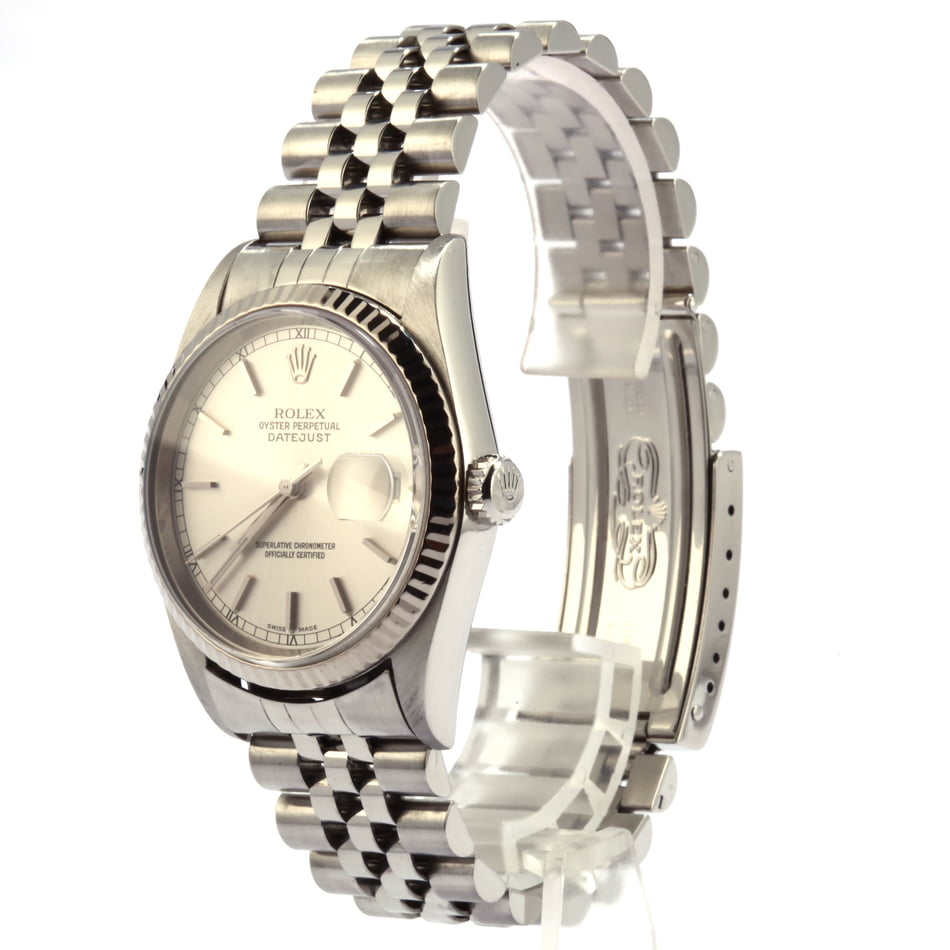 Pre-Owned Rolex Datejust 16234 Silver Index Dial Jubilee Bracelet T