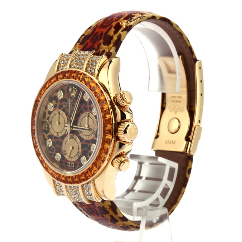 Pre Owned Rolex Daytona 116598 Leopard Dial & Bracelet