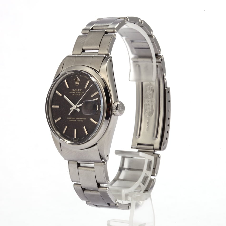 Vintage Rolex Datejust 1600 Black Index Dial