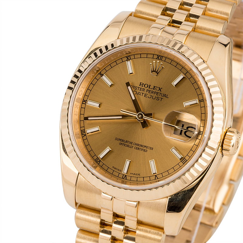 Pre Owned Rolex Datejust 116238 Jubilee Bracelet