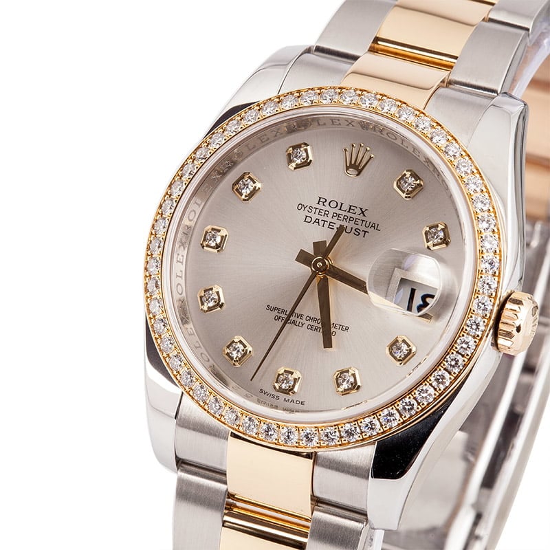 Used Rolex Datejust 116243 Diamond Bezel & Dial T