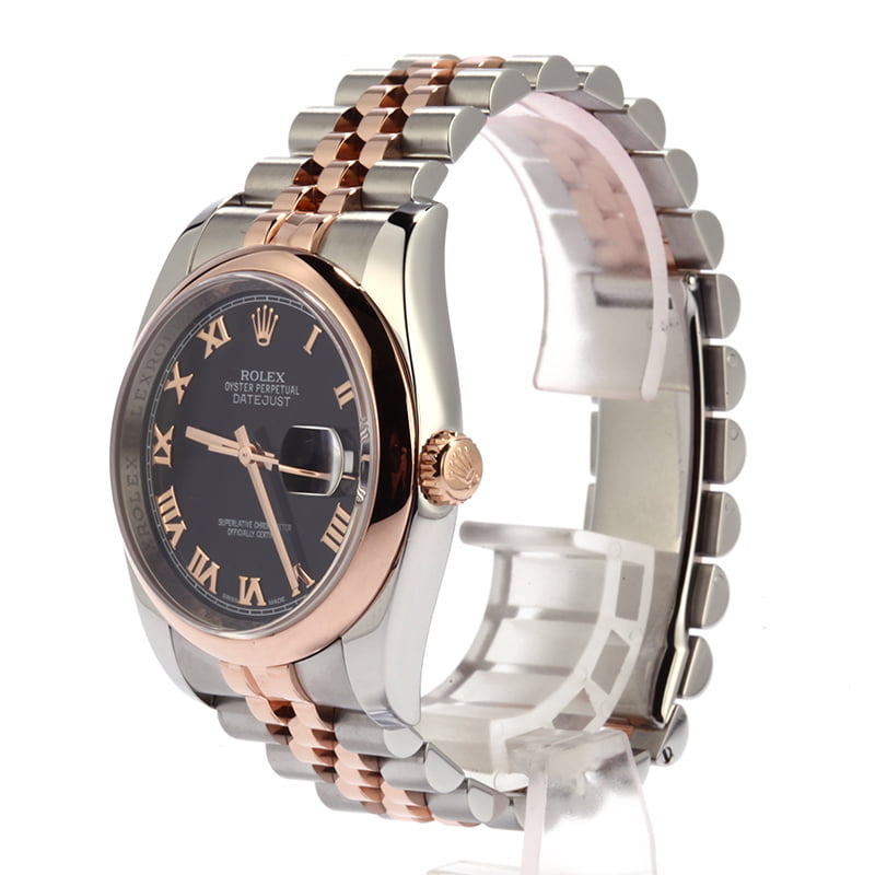 Used Rolex Datejust 116201 Two Tone Everose Gold