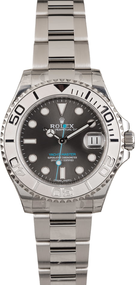 Pre Owned Rolex Yacht-Master 268622 Dark Rhodium Dial