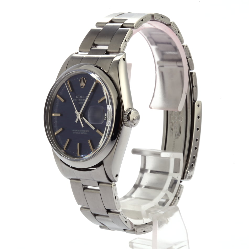Pre Owned Rolex Oyster Perpetual Date 1500 Blue Dial