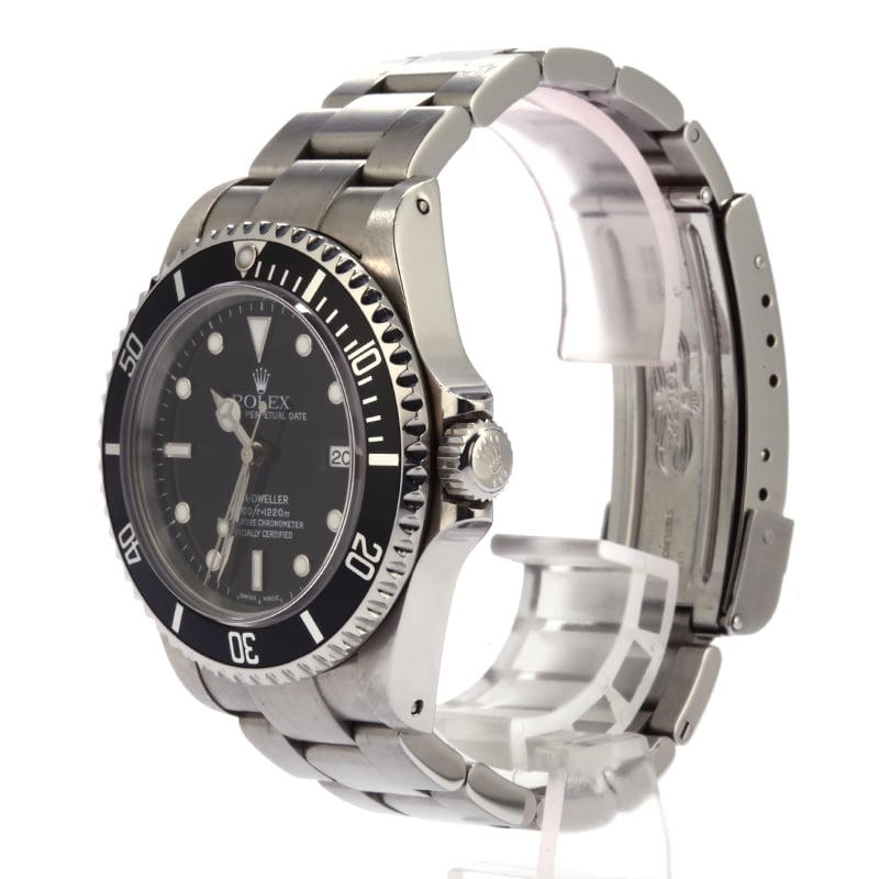 Pre Owned Rolex Sea-Dweller 16600 Black Bezel