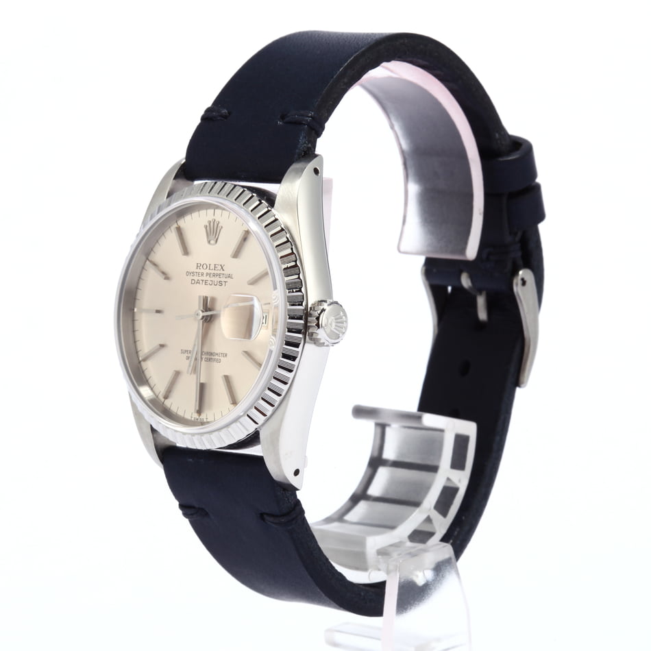 Pre-Owned Rolex Datejust 16220 Leather Strap