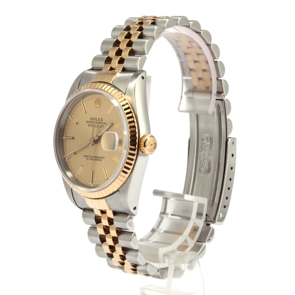 Used Rolex Datejust Champagne Roman Dial 16233