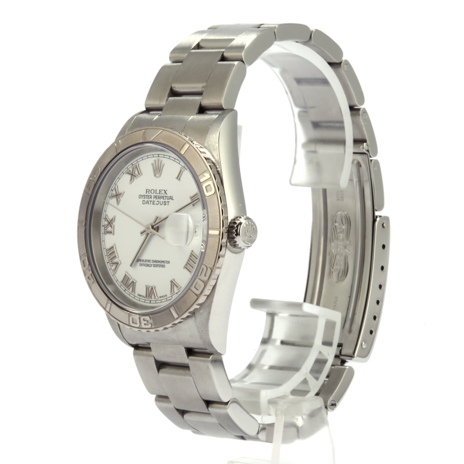 Used Rolex Steel Datejust 16264 White Thunderbird