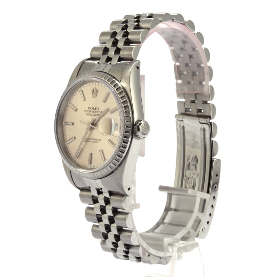 Used Rolex Datejust 16220 Silver Dial