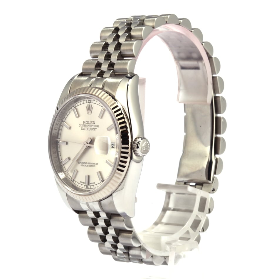 Pre-Owned Rolex Datejust 116234 Silver Luminescent Dial