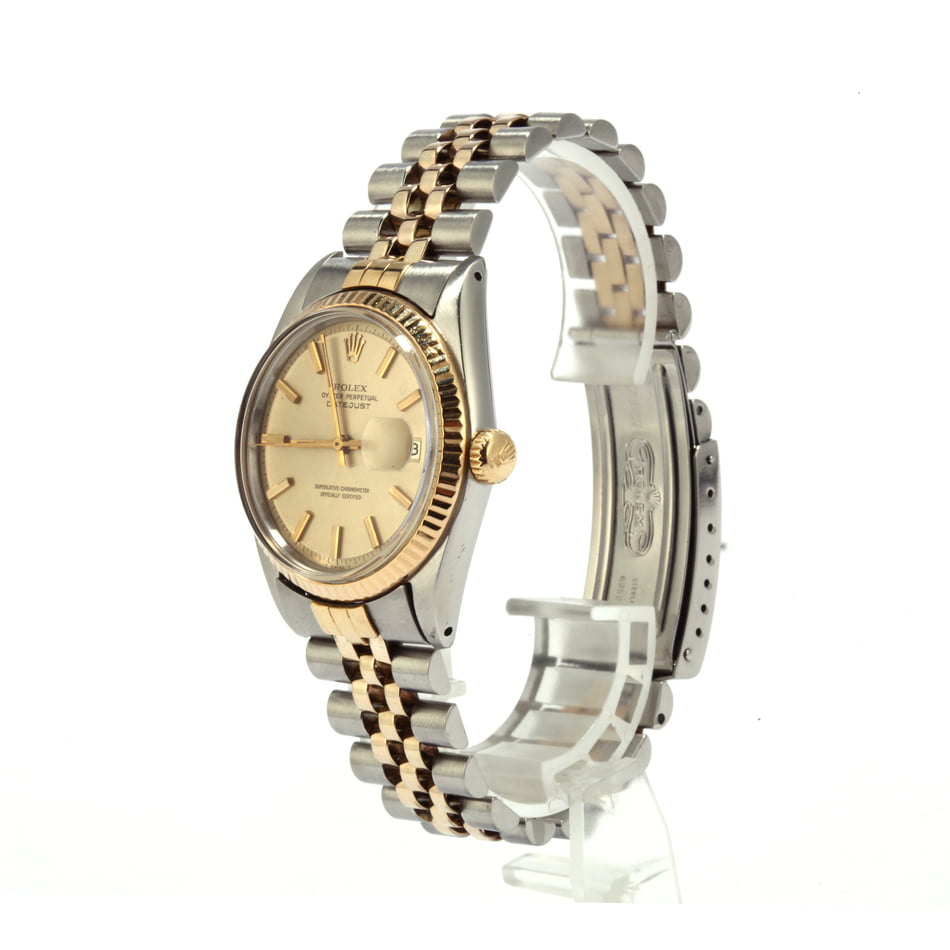 Pre-Owned Rolex Datejust 1603 Champagne 'Pie Pan' Dial