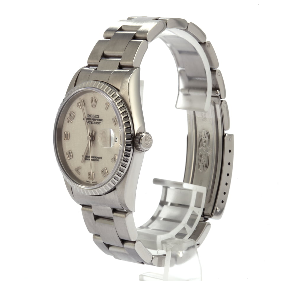 Used Rolex Datejust 16220 Ivory Roman Jubilee Dial
