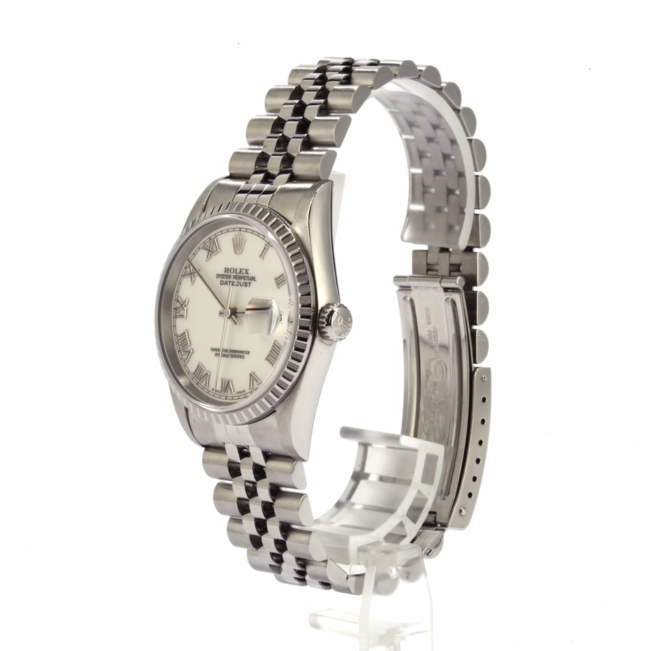 Pre-Owned Rolex Datejust 16220 Roman Markers