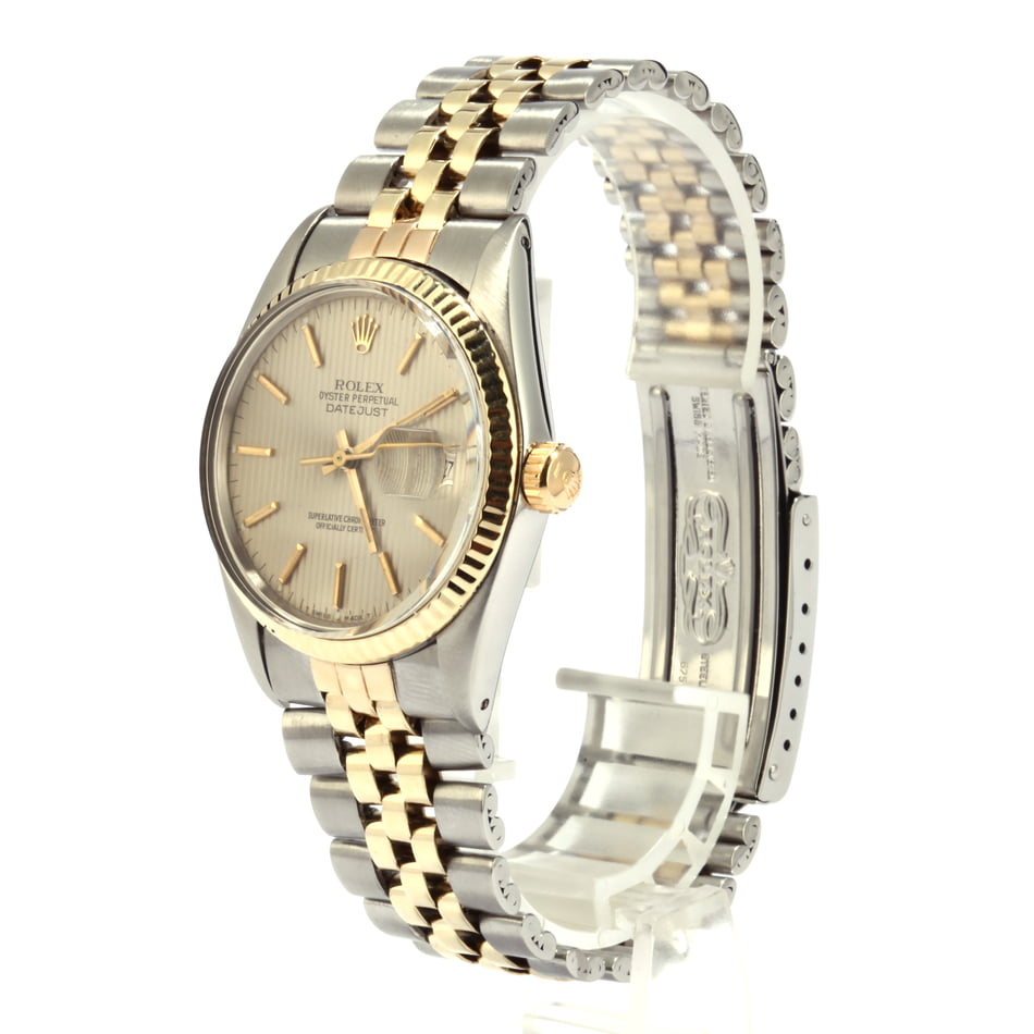 Pre-Owned Rolex Datejust 16013 Silver Tapestry T
