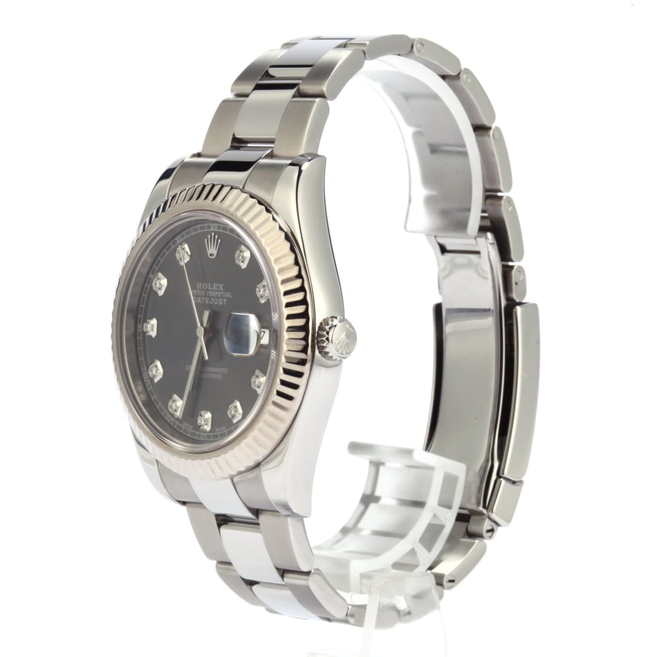 Used Rolex Datejust 116334 Slate Diamond Dial