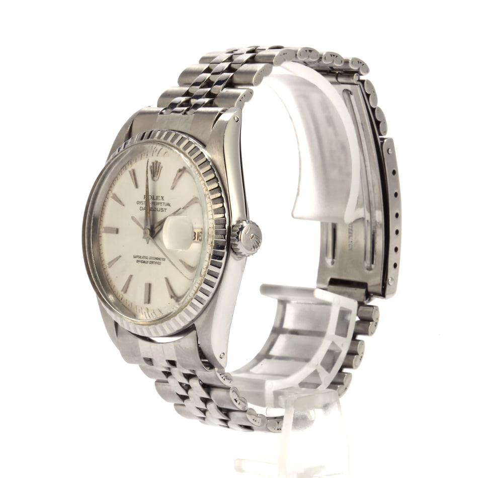 Vintage Rolex Datejust Stainless Steel Fold Over Link 1603 T
