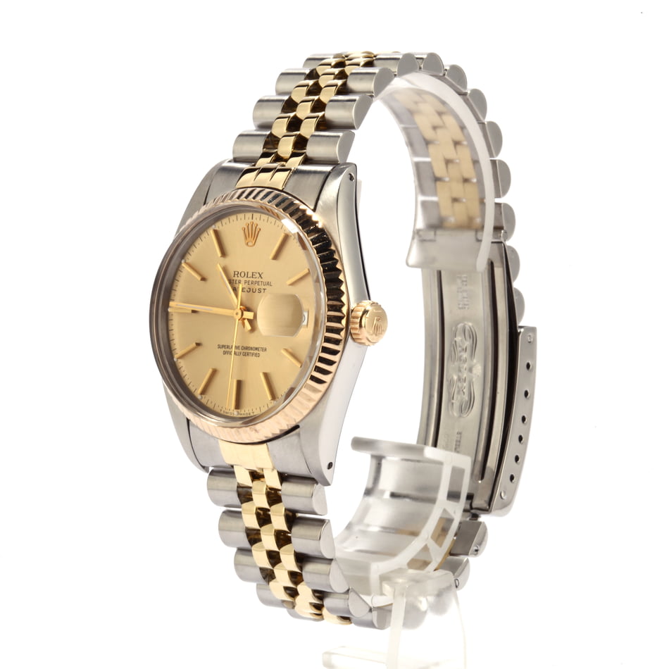 Pre-Owned Rolex Datejust 16013 Champagne Dial Watch