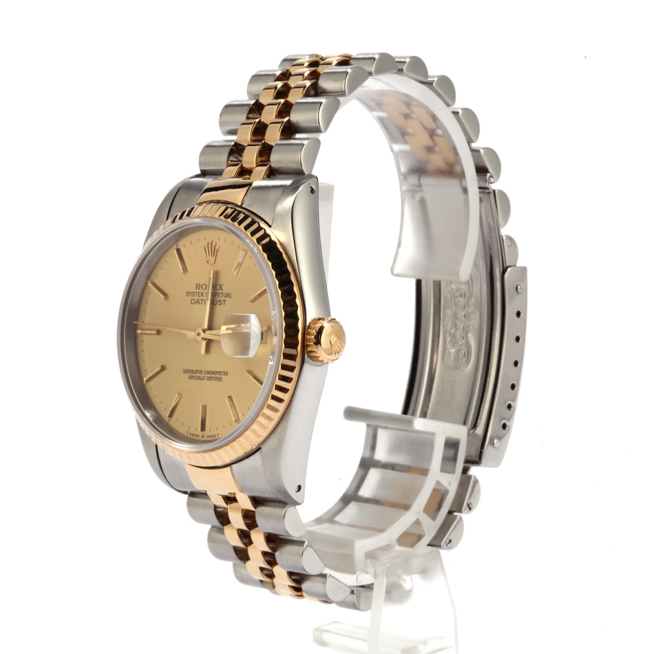 Pre-Owned Rolex Datejust 16233 Champagne Index Watch