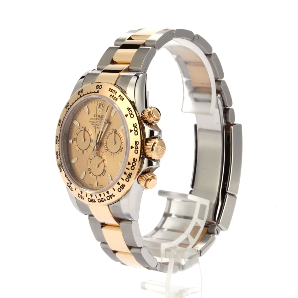 Used Rolex Daytona Two Tone Cosmograph 116503 Champagne Dial