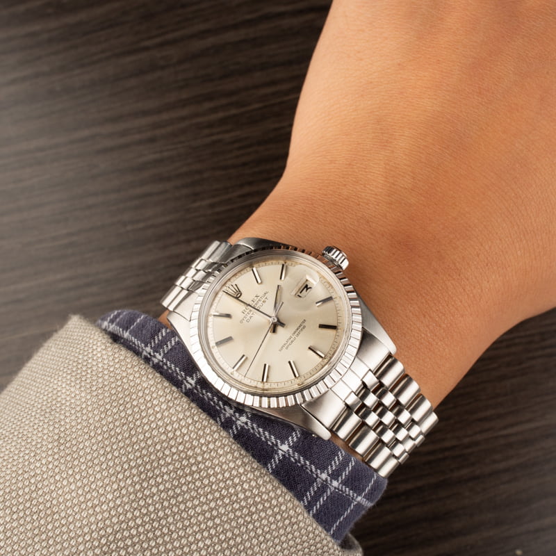 Vintage Rolex Datejust Stainless Steel 1603 'Pie Pan' Dial