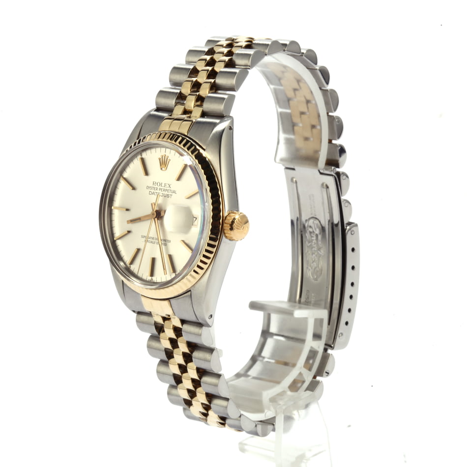 Pre Owned Rolex Two-Tone Datejust 16013 Silver