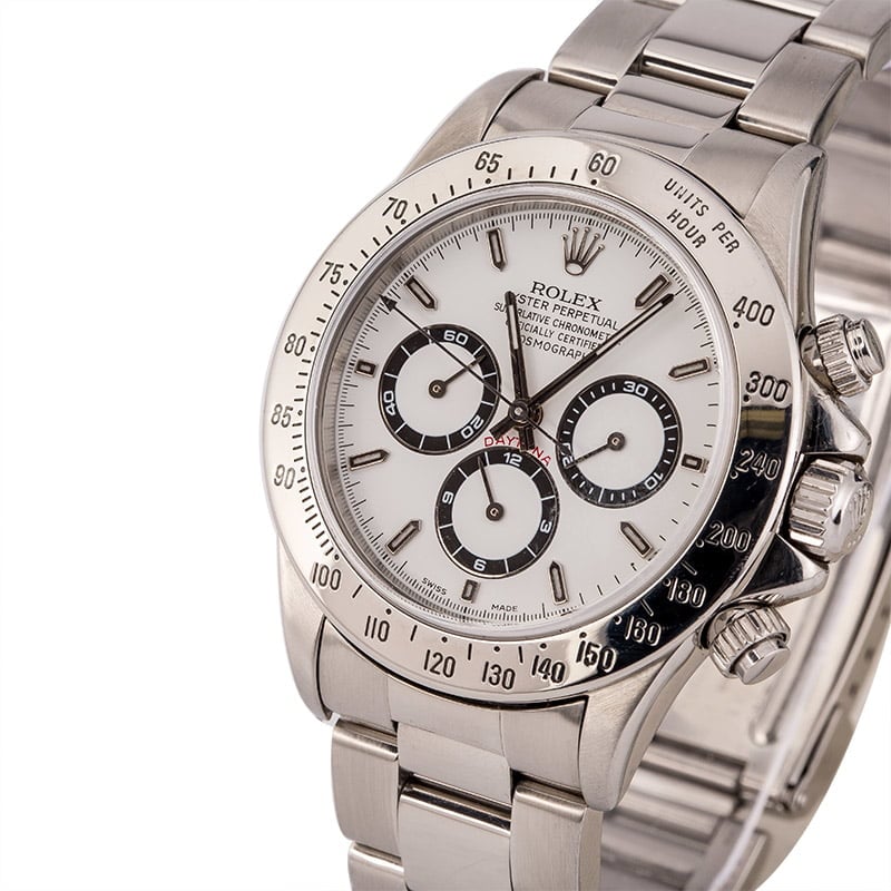 Used Rolex Daytona 16520 White Dial