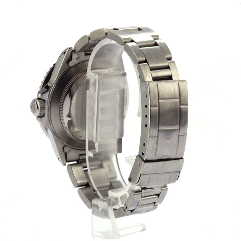 Pre-Owned Rolex Submariner 168000 Stainless Steel Watch