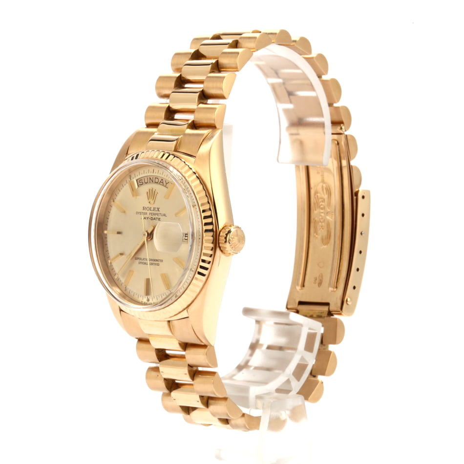 Pre-Owned 36MM Rolex President 1803 Champagne Dial