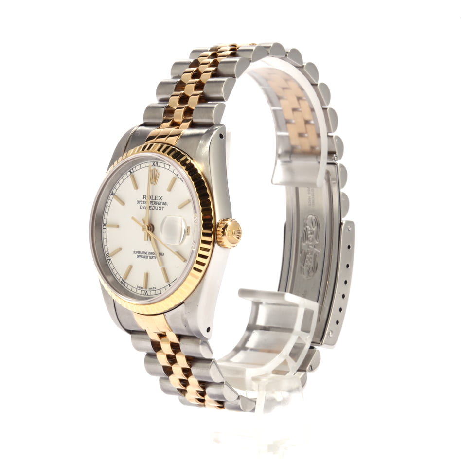 Pre-Owned Rolex Datejust 16233 White Dial Watch